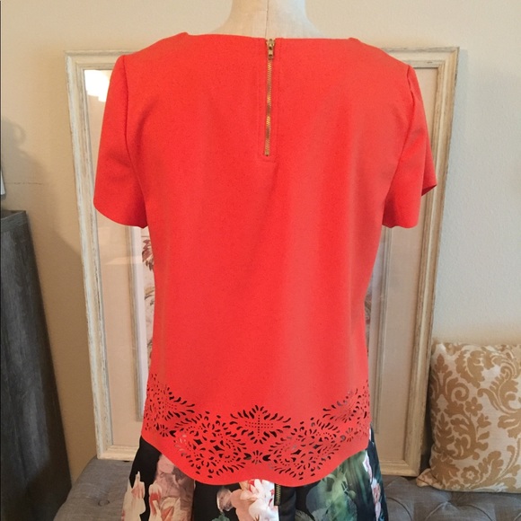 Sugar + Lips orange top with laser cut bottom - Picture 3 of 10
